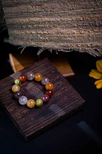 Warm Golden Multi-Gem Bracelet