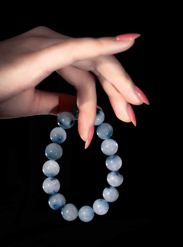 Blue Rabbit Hair Quartz Bracelet