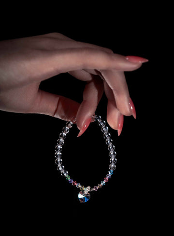 Clear Crystal & Tiny Diamond Bracelet