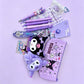 BOX-D Purple Dark Bunny Stationery
